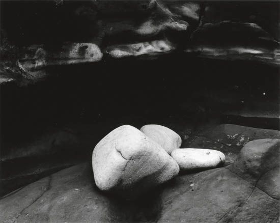 WHITE, MINOR (1908-1976) "Tide Stones, Cape Meares, Oregon."
